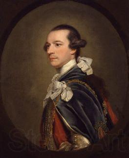 Sir Joshua Reynolds Portrait of 2nd Marquess of Rockingham Norge oil painting art